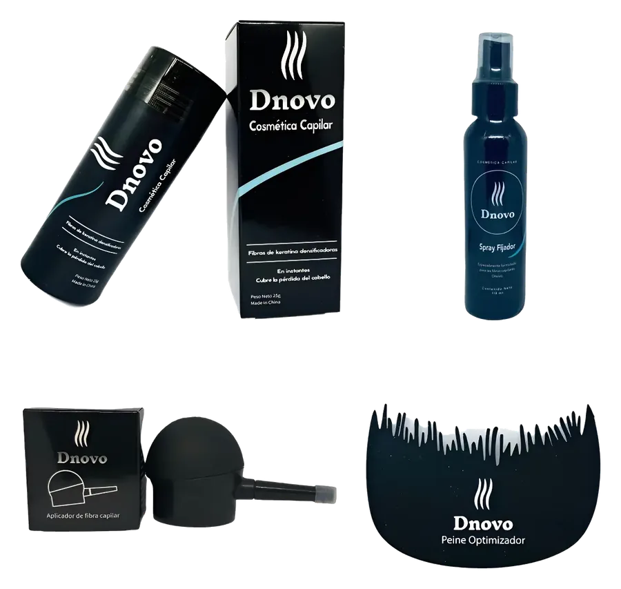 Combo Dnovo 25g + Fijador + Peine + Aplicador